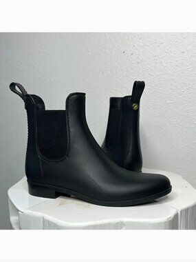 Sam Edelman Tinsley Black Chelsea Rain Boots - Size 7 (A-1644)